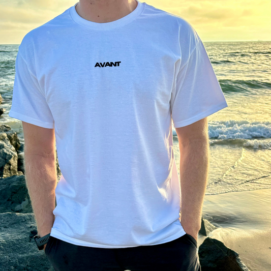 White Micro-logo Tees